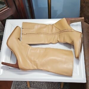 White Mountain Yasmin Tan Leather Women's Boots Size 10M